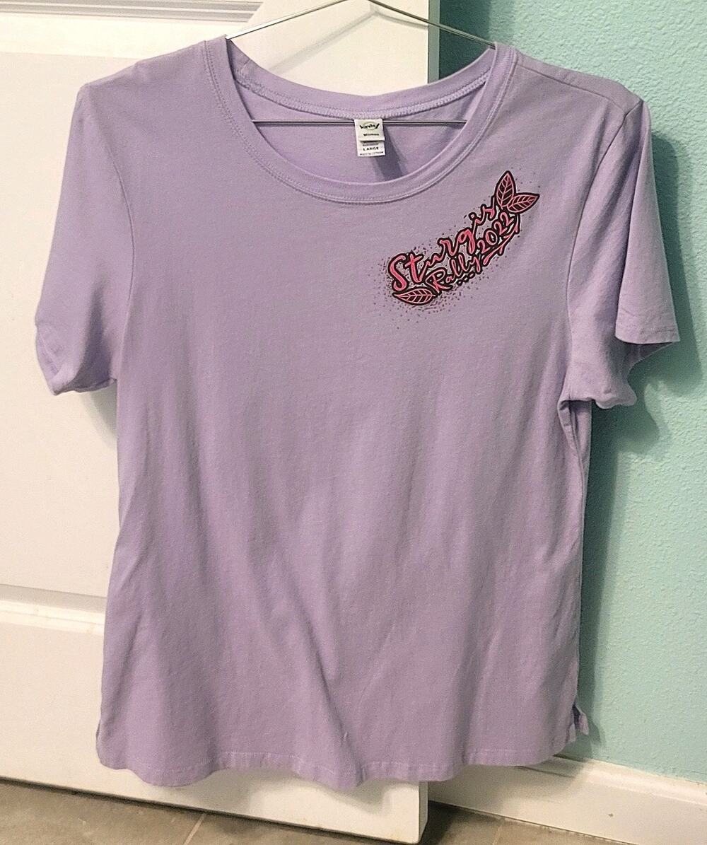 Womens Sturgis Motorcycle Rally 2022 Light Purple Pink Women T-Shirt Large